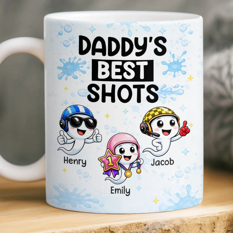 Personalised Dad Mug – Father’s Day or Birthday Gift for Dad – The Heart of Our Family