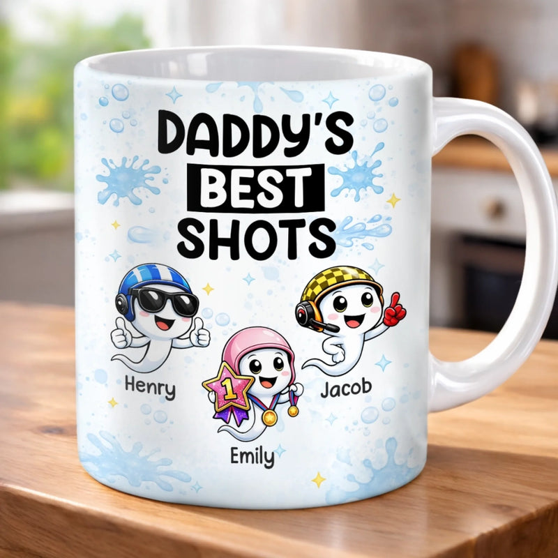 Personalised Dad Mug – Father’s Day or Birthday Gift for Dad – The Heart of Our Family