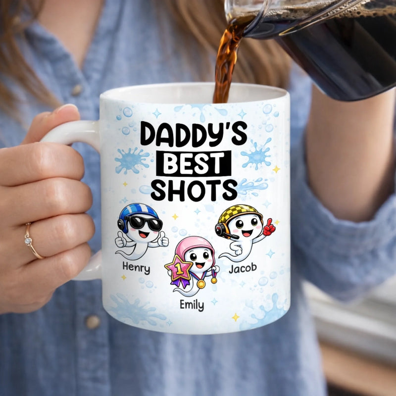 Personalised Dad Mug – Father’s Day or Birthday Gift for Dad – The Heart of Our Family