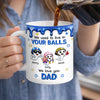 Personalised 3D Inflated Effect Printed Mug – Father’s Day or Birthday Gift for Dad – Thank You for Being Our Rock