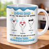 Personalised Dad Mug – Father’s Day or Birthday Gift for Dad – So Glad to Be Your Kids