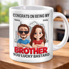 Personalised 3D Inflated Effect Printed Mug – Birthday Gift for Brother – Brothers Stand Side by Side