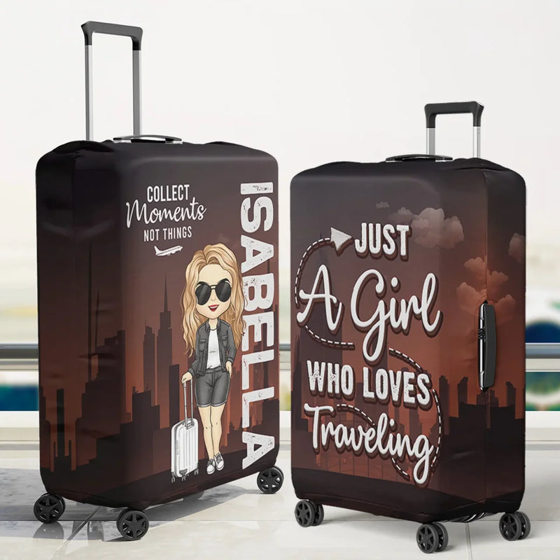 Personalised Luggage Cover – Summer Holiday Gift for Travel Lovers – Chase What Makes Your Spirit Soar