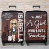 Personalised Luggage Cover – Summer Holiday Gift for Travel Lovers – Chase What Makes Your Spirit Soar