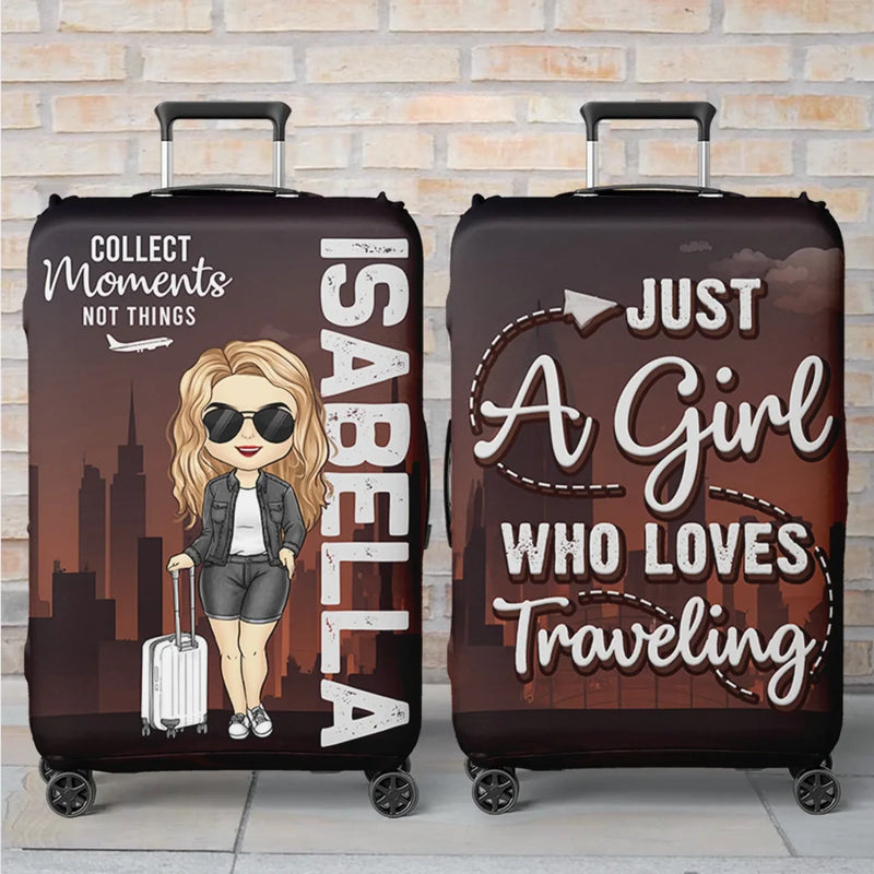 Personalised Luggage Cover – Summer Holiday Gift for Travel Lovers – Chase What Makes Your Spirit Soar