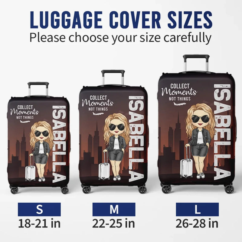 Personalised Luggage Cover – Summer Holiday Gift for Travel Lovers – Chase What Makes Your Spirit Soar
