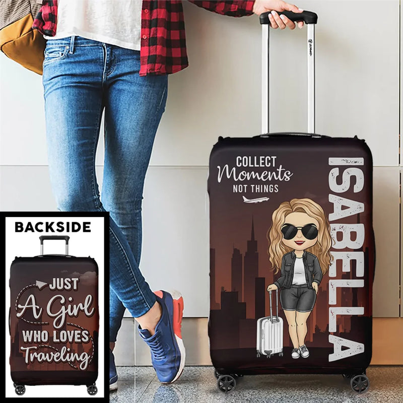 Personalised Luggage Cover – Summer Holiday Gift for Travel Lovers – Chase What Makes Your Spirit Soar