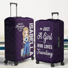 Personalised Luggage Cover – Summer Holiday Gift for Travel Lovers – Go Where Your Heart Feels Alive