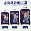 Personalised Luggage Cover – Summer Holiday Gift for Travel Lovers – Go Where Your Heart Feels Alive