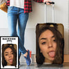 Personalised Photo Luggage Cover – Summer Holiday Gift for Travel Lovers – All You Need Is Love