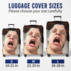 Personalised Photo Luggage Cover – Summer Holiday Gift for Travel Lovers – All You Need Is Love