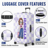 Personalised Luggage Cover – Summer Holiday Gift for Travel Lovers – Just A Girl Who Loves Traveling