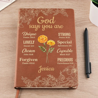Personalised Leather Journal – Gift for Yourself or Best Friend – Unique and Full of Charm, It’s You