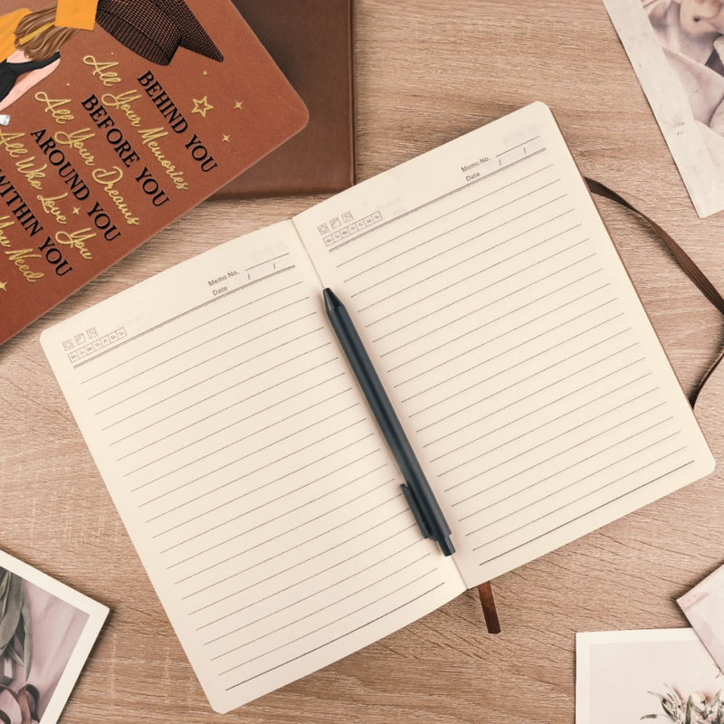 Personalised Leather Journal – Graduation Gift for Brother, Sister or Best Friend – Chasing Success, One Step at a Time