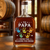 Personalised Whisky Bottle – Father’s Day Gift for Dad or Grandpa – To My First And Forever Hero