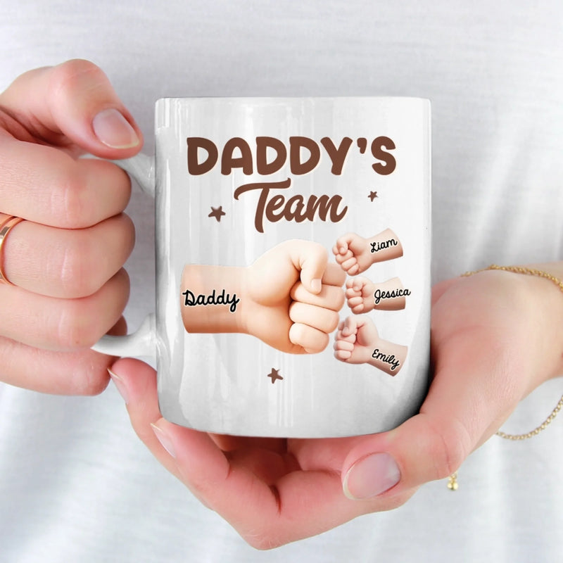 Personalised Mug – Gift for Dad – Captain Daddy And His Crew