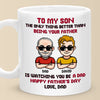 Personalised Mug – Gift for Dad – Father Son Team Forever