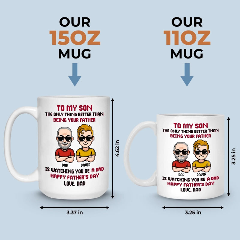 Personalised Mug – Gift for Dad – Father Son Team Forever