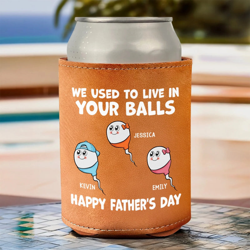 Personalised Leather Can Cooler – Father's Day Gift For Dad – Not Planned, But Perfect
