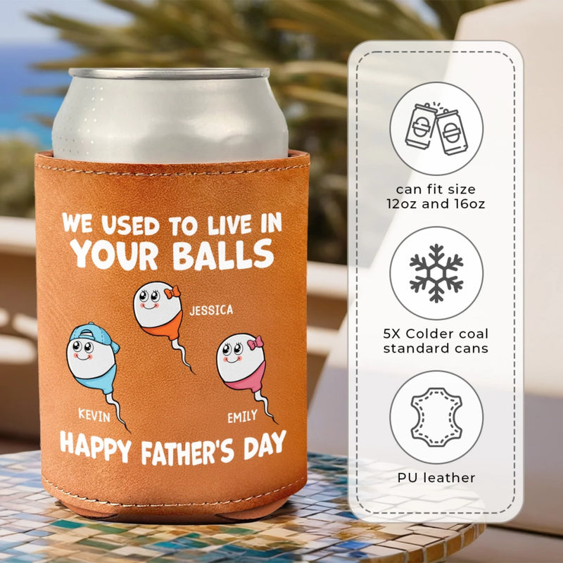 Personalised Leather Can Cooler – Father's Day Gift For Dad – Not Planned, But Perfect