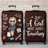 Personalised Luggage Cover – Summer Holiday Gift for Travel Lovers – Love Is An Endless Journey