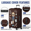 Personalised Luggage Cover – Summer Holiday Gift for Travel Lovers – Love Is An Endless Journey