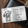 Personalised Photo Aluminum Wallet Card – Sympathy Gift for Pet Lovers  – They Lived, They Loved, They Purred