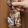 Personalised Acrylic Keyring – Graduation Gift for Him or Her – Pawsitively Proud Graduate