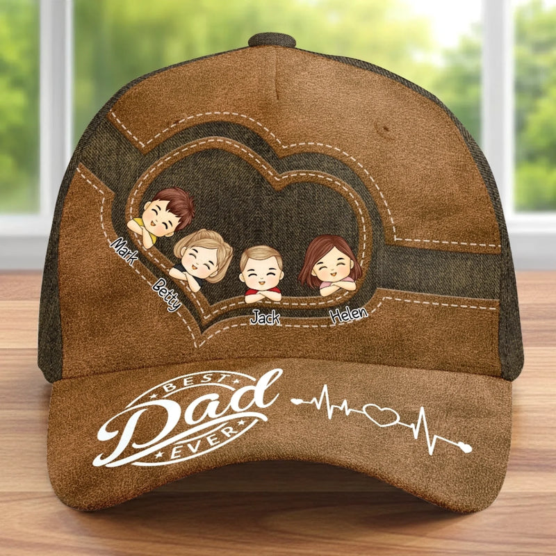 Personalised Classic Cap – Father’s Day Gift for Dad or Grandad – Best Dad Ever