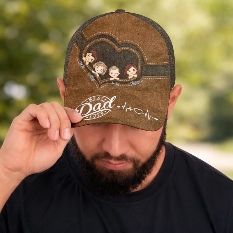 Personalised Classic Cap – Father’s Day Gift for Dad or Grandad – Best Dad Ever