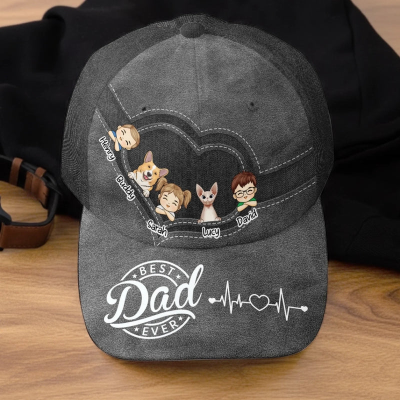 Personalised Classic Cap – Father’s Day Gift for Dad or Grandad – Best Dad Ever