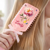 Personalised Birth Flower Paddle Hair Brush – Gift for Her – Bloom with a Little Sparkle