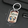 Personalised Keyring – Gift for Husband and Wife, Camper Lovers – Keys to the Camper