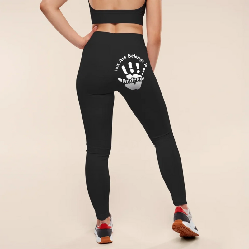 Personalised Women’s Leggings  – Gift for Wife – Reserved for One Lucky Hand