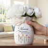 Personalised Ribbon Flower Vase – Gift for Mum or Grandma, Mother’s Day or Birthday – You Make Life Beautiful