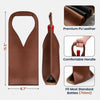 Personalised Leather Wine Bag – Funny Gift for Friends, Family or Coworkers – Sip Happens