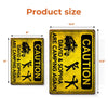 Custom Metal Sign – Personalised Birthday Gift for Campers – Camping Caution