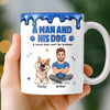 Personalised 3D Inflated Effect Mug – Father’s Day & Birthday Gift for Dog Lovers, Dog Dad – Home Is Where Pets Are