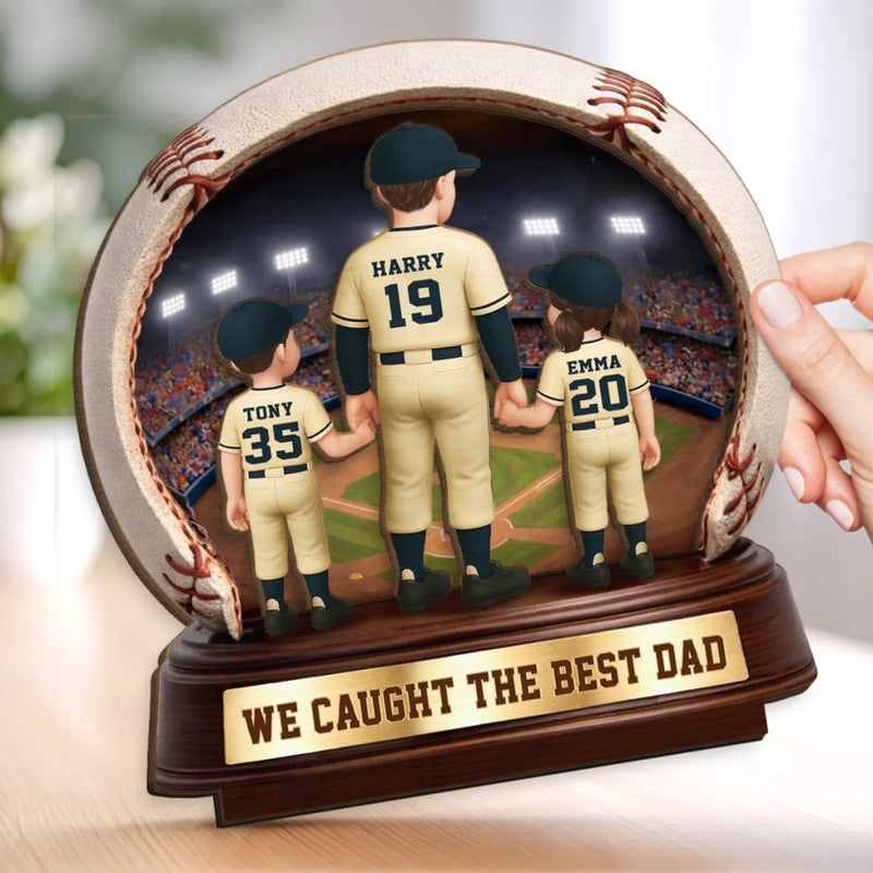 Personalised 2-Layer Wooden Plaque – Father’s Day & Birthday Gift for Dad, Grandpa – Your Love Shaped My World