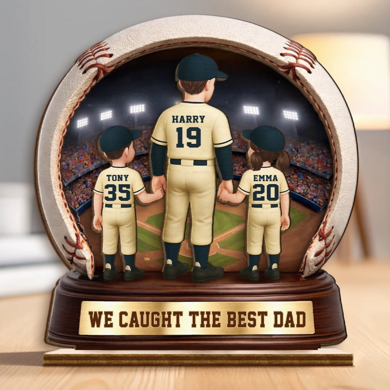 Personalised 2-Layer Wooden Plaque – Father’s Day & Birthday Gift for Dad, Grandpa – Your Love Shaped My World