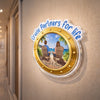 Custom Cruise Ship Door Magnet - Personalized Summer Vacation And Travel Gifts For Husband And Wife, Him And Her - Sun, Love, And Summer