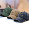 Personalised Vintage Washed Denim Cap – Gift for Dad, Grandpa – Our Grandpa, No Sharing