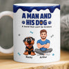 Personalised 3D Inflated Effect Mug – Father's Day & Birthday Gift for Dog Lovers, Dog Dad – A Bond That Will Never Break
