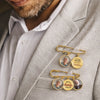 Personalised Photo Charm Lapel Pin - Meaningful Memorial or Graduation Gift - We're Always With You
