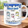 Personalised 3D Inflated Effect Mug – Gift for Dad – Best Dad Ever Always Winning