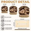 Personalised 2-Layer Wooden Plaque – Father’s Day & Birthday Gift for Dad, Grandpa – Greatest Dad Ever
