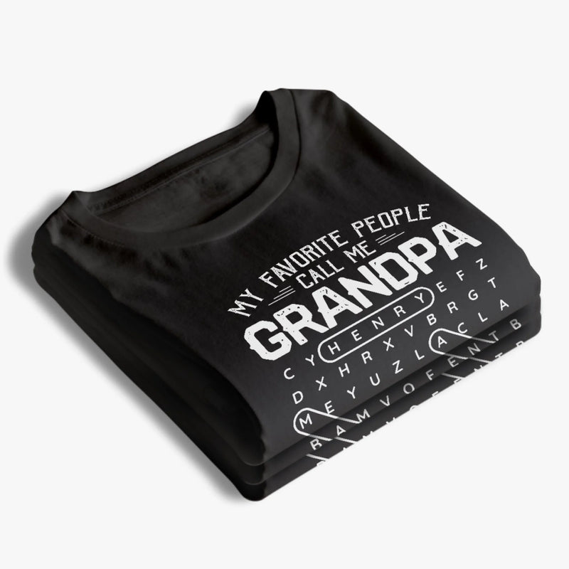 Personalised T-Shirt, Hoodie – Father’s Day & Birthday Gift for Dad, Grandpa – My World Calls Me Grandpa