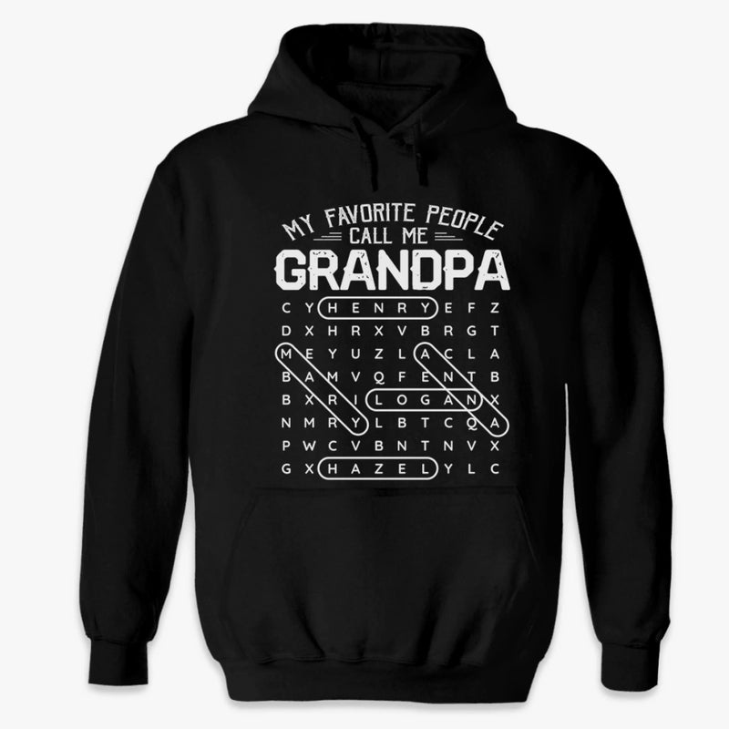 Personalised T-Shirt, Hoodie – Father’s Day & Birthday Gift for Dad, Grandpa – My World Calls Me Grandpa
