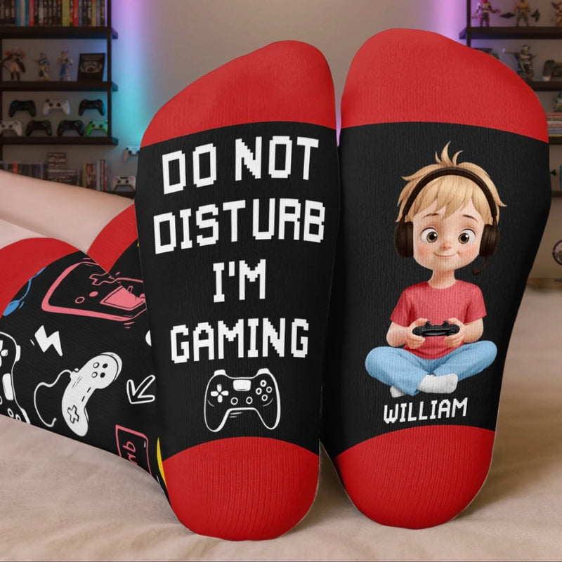 Personalised Crew Socks – Gift For Kids – Busy Saving The World