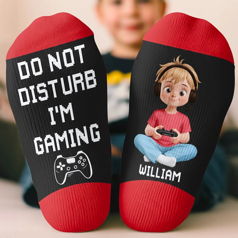 Personalised Crew Socks – Gift For Kids – Busy Saving The World
